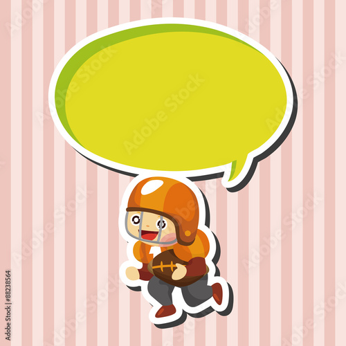 football player theme elements