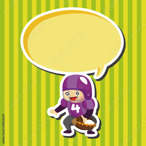 football player theme elements