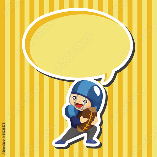 football player theme elements