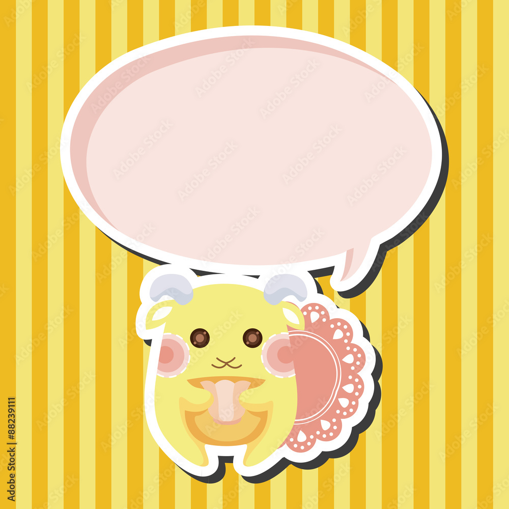 animal goat having afternoon tea theme elements animal goat having afternoon tea theme elements