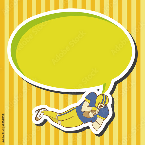 football player theme elements vector,eps