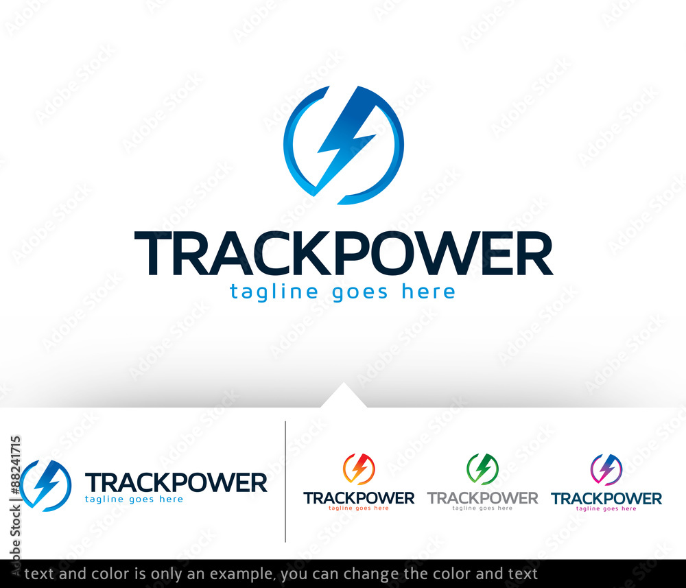 Track Power Logo Template Design Vector Track Power Logo Template Design Vector