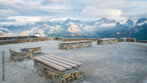Photos View point at Gornergrat station in Swiss Alps