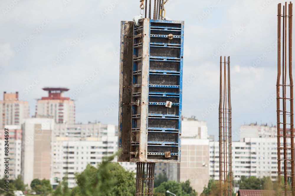 Fototapeta premium installing formwork