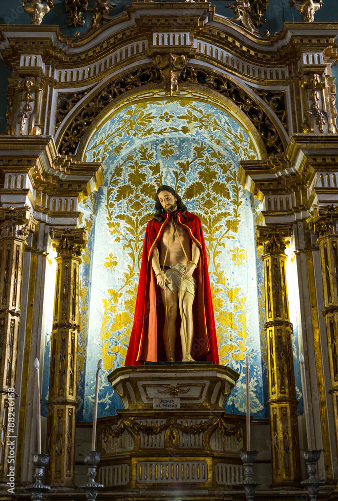 Brazil, Salvador, Pelourinho district, religious statues in the Carmo church