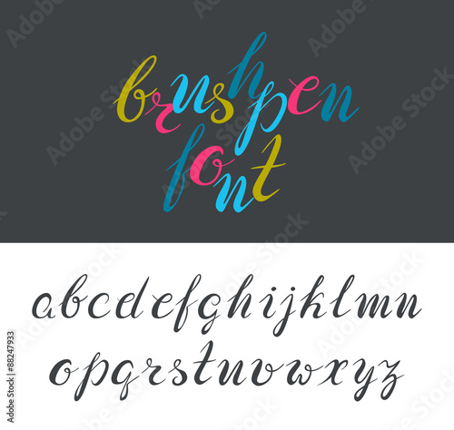 Brushpen latin font