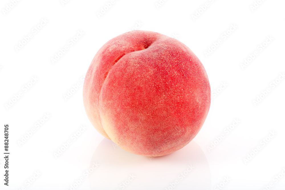 Peach isolated on white background Peach isolated on white background