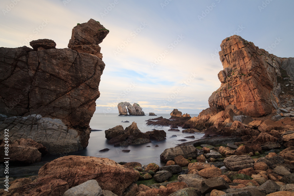 The rocky coasts of northern Spain, Liencres