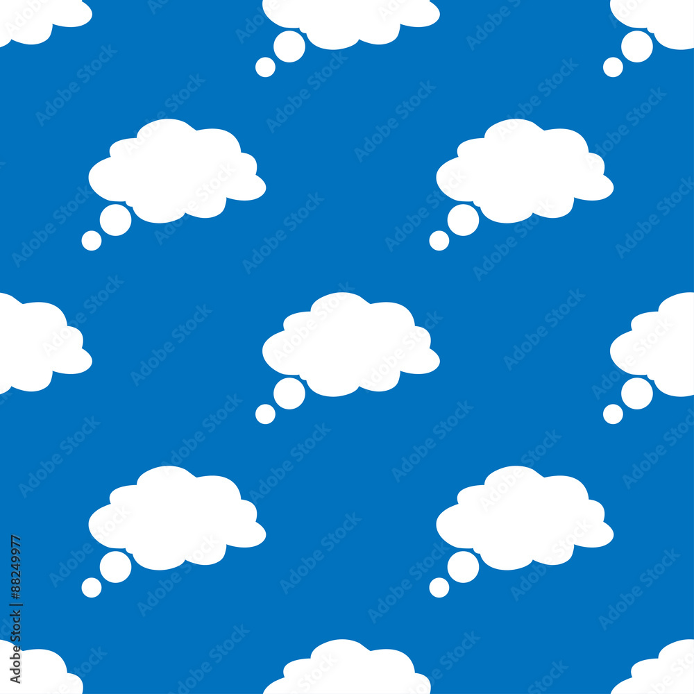 seamless pattern with speech bubbles