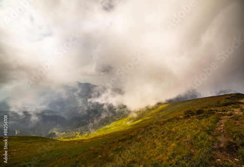 Stormy weather - mountains and clouds