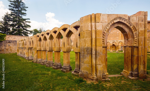  courtyard of Monastery of San Juan de Duero at Soria