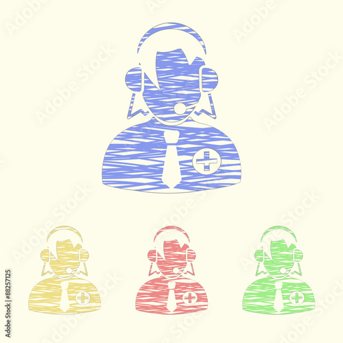vector illustration of modern icon
