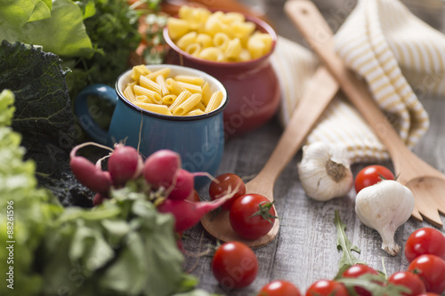 Fresh food on the table