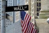 Wall Street road sign, Lower Manhattan, New York City