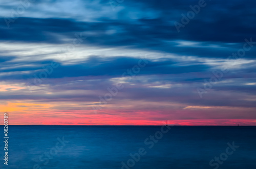 Long exposure sunset above the sea © myphotobank.com.au