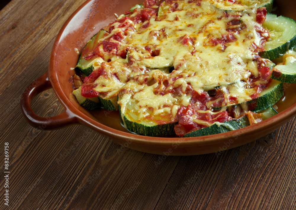 zucchini with cheese and tomatoes zucchini with cheese and tomatoes