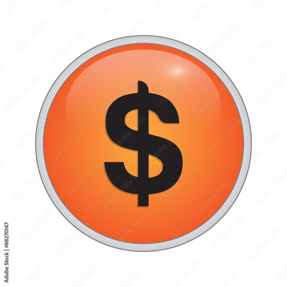 Vector modern circle buton Vector modern circle buton