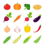Vector Vegetables Icons
