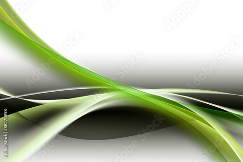 abstract green wave background © SidorArt