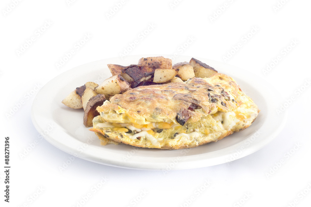 a classic three cheese omlette