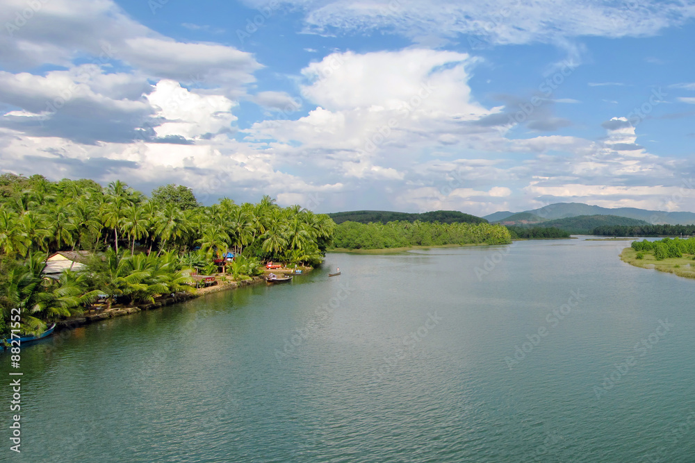 Sharavati river in Honavar, Uttar Kannada district of Karnataka state.