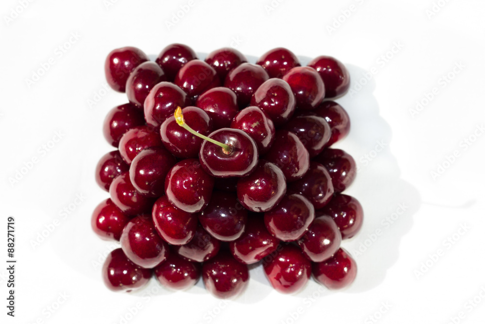 Pyramid of cherries