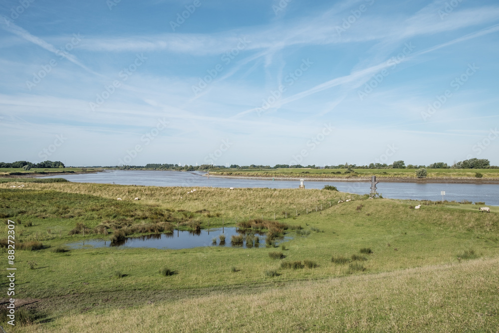 Landschaften in Ostfriesland, die Ems in Leer Landschaften in Ostfriesland, die Ems in Leer