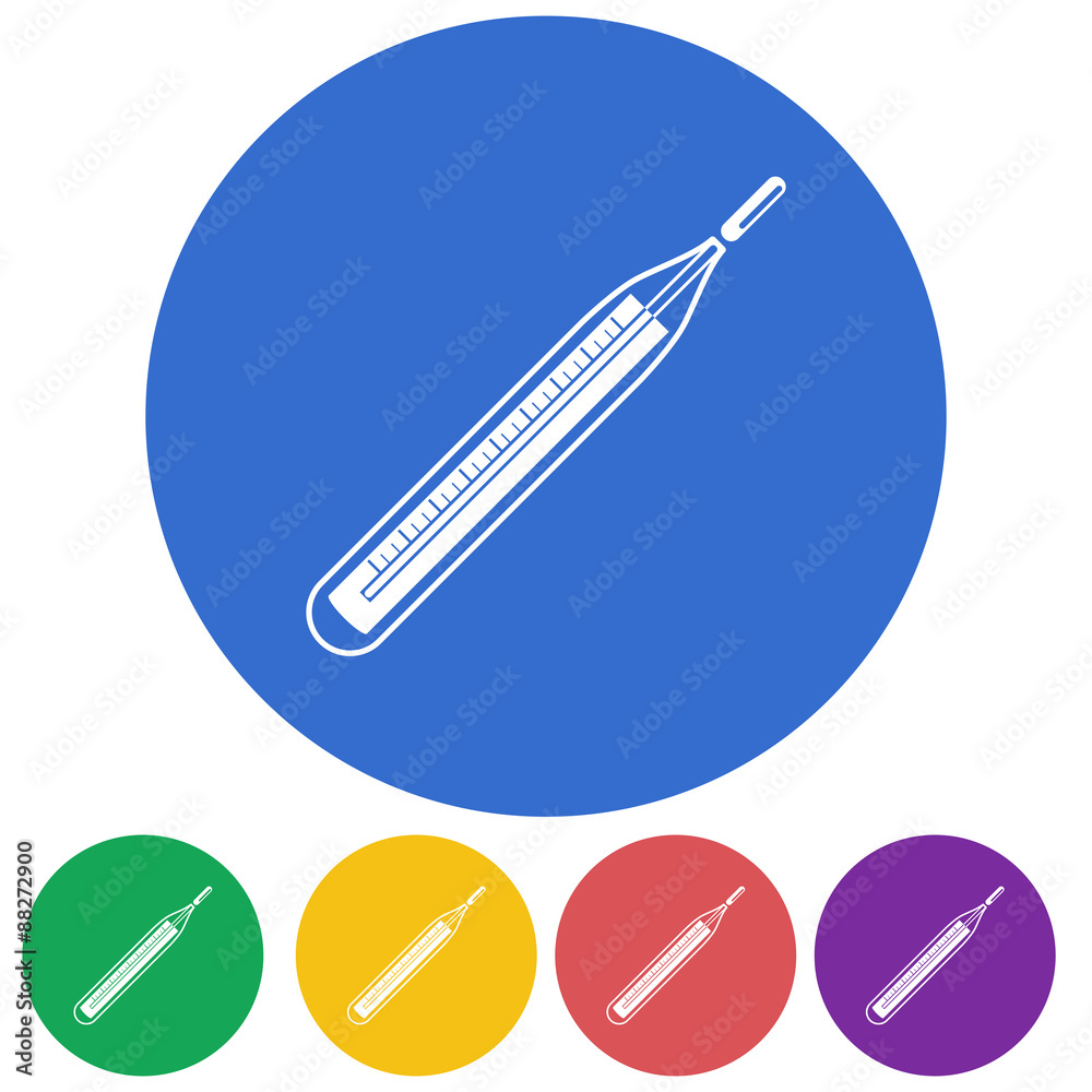 Naklejka premium Vector illustration of color medical icon on white background