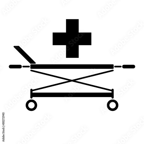 Vector illustration of medical icon on white background