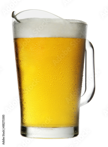 Pitcher of Beer with Foam