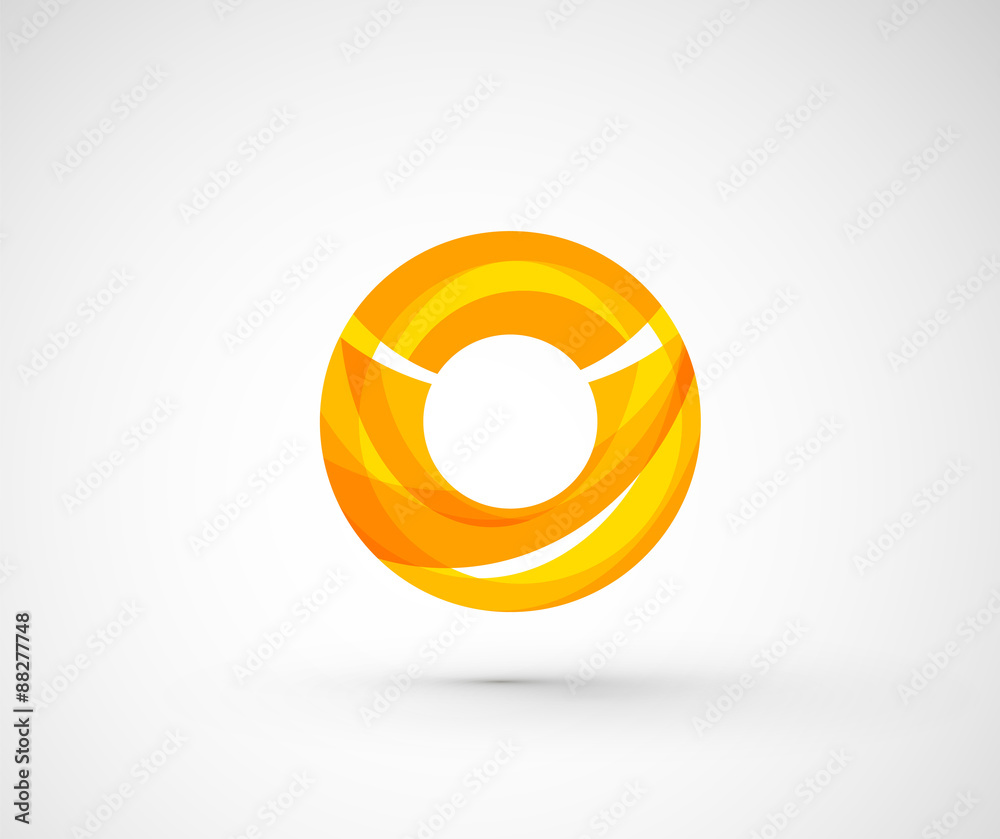 Abstract geometric company logo ring, circle Abstract geometric company logo ring, circle