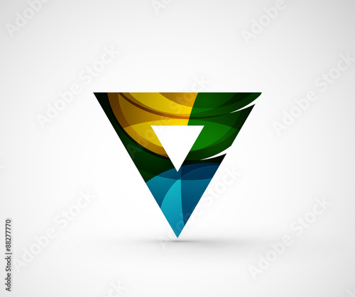 Free Download Abstract geometric company logo triangle, arrow - GFXLoad