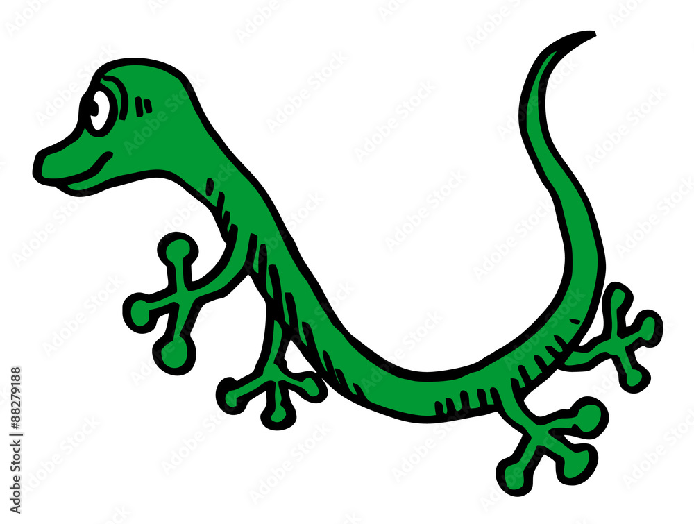 Obraz premium funny lizard