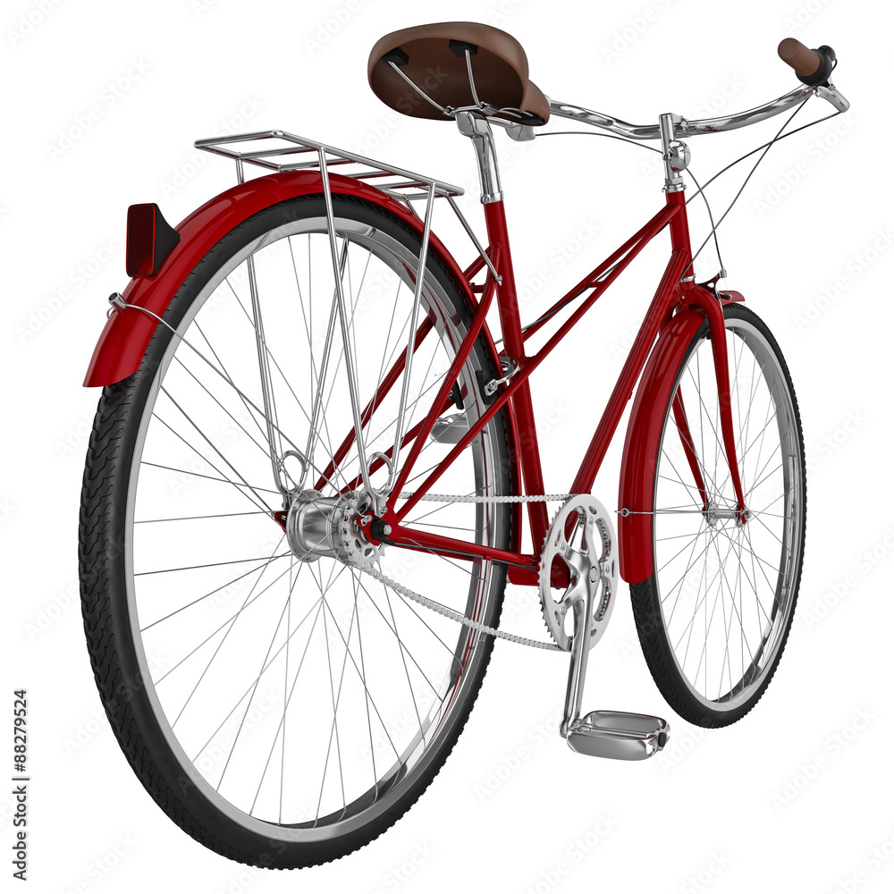 Leather bike saddle. 3D graphic Leather bike saddle. 3D graphic