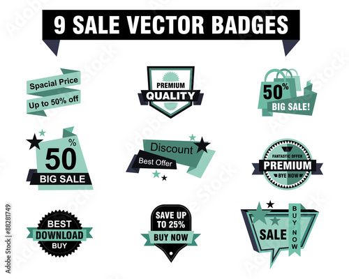 Sale badge vector illustration