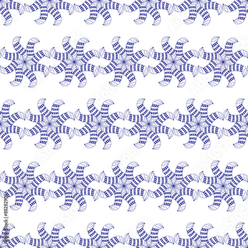 Fototapeta Naklejka Na Ścianę i Meble -  Blue pattern.