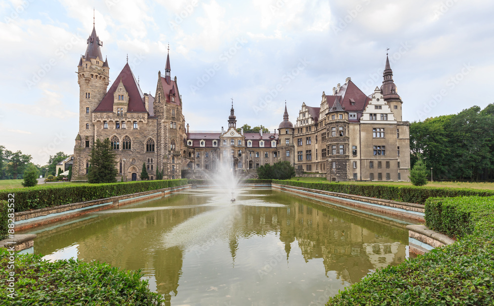 The Moszna Castle near Opole (Polish: Pałac w Mosznej, before 1945 German: Schloss Moschen). The castle in Moszna was the residence of a Silesian family Tiele-Winckler who were industrial magnates
