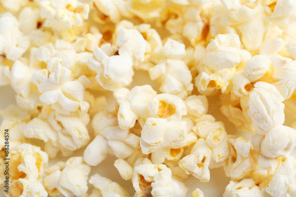 Popcorn isolated on a white