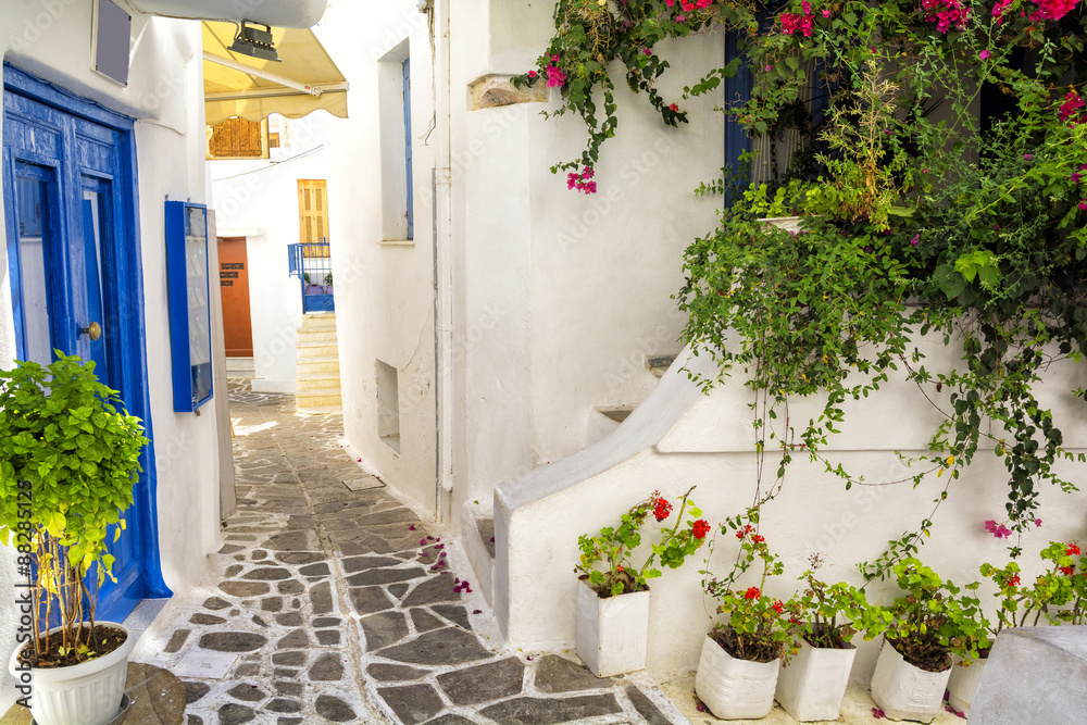Fototapeta stare miasto na wyspie Naxos, Cyklady, Grecja