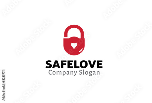 Safe Love Logo template