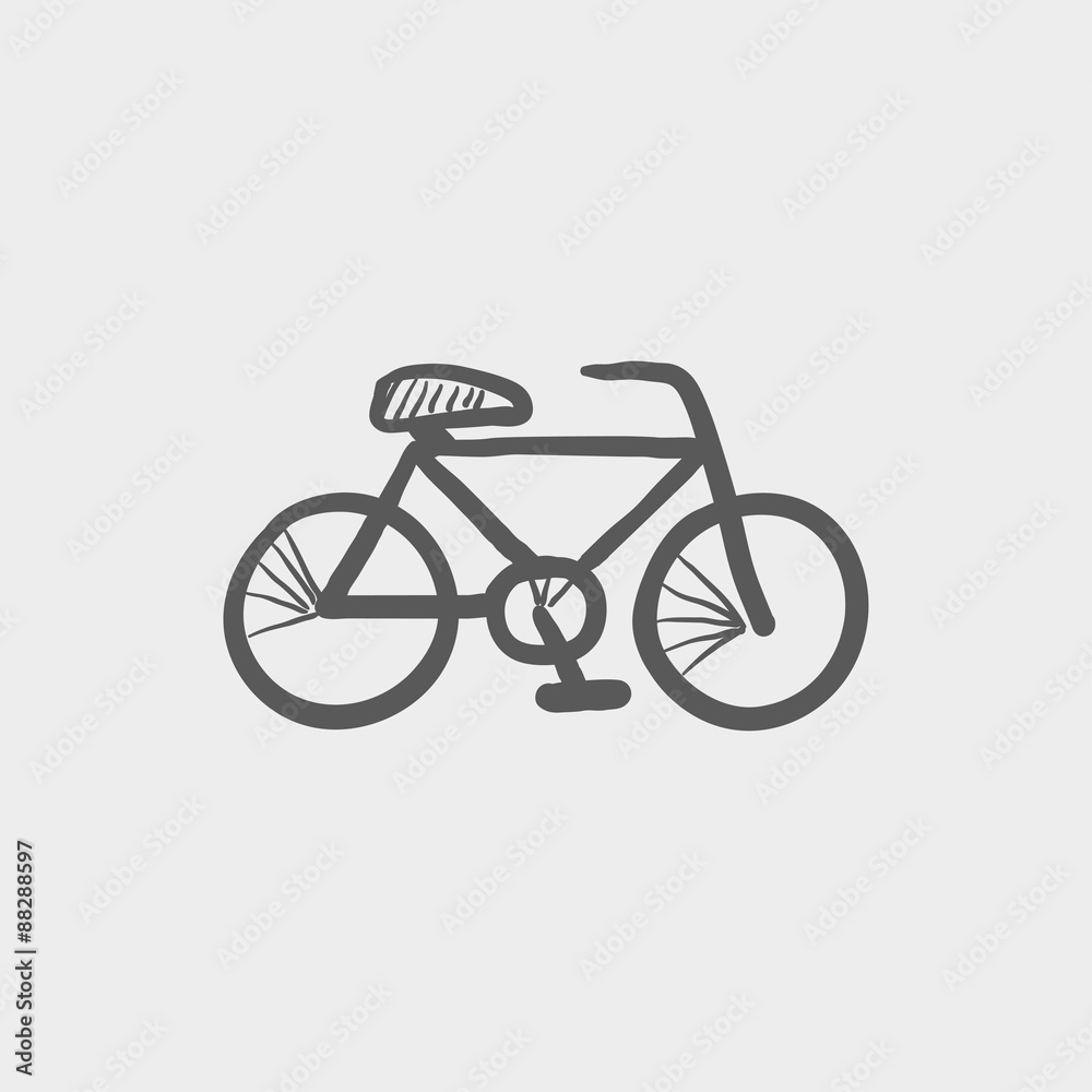 Bicycle sketch icon Bicycle sketch icon