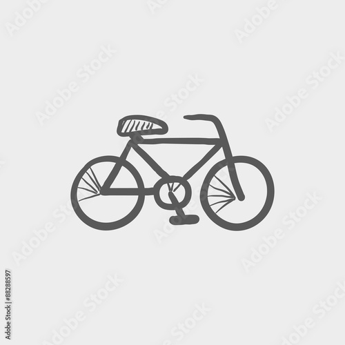 Bicycle sketch icon
