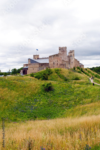 Medieval castle in Rakvere, Estonia in summer