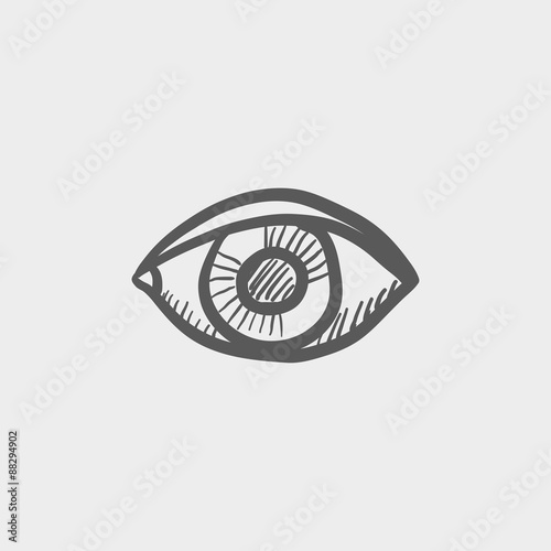 Eye sketch icon