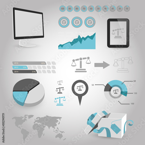 vector illustration of business and finance icon