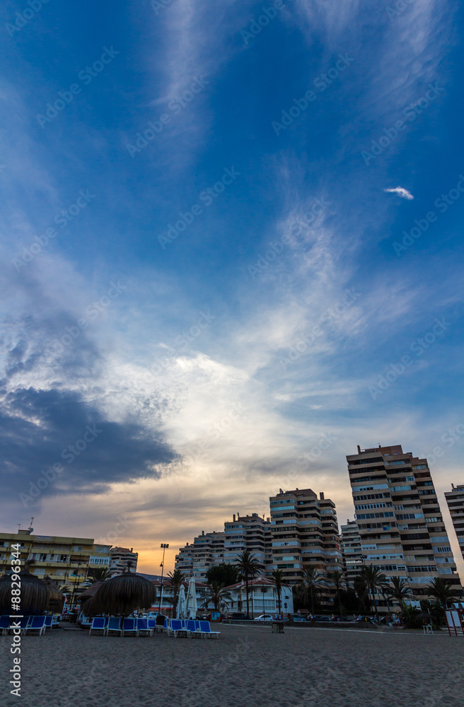 Beautiful sky over the beach, Torremolinos, Spain
Beautiful sky over the beach, Torremolinos, Spain