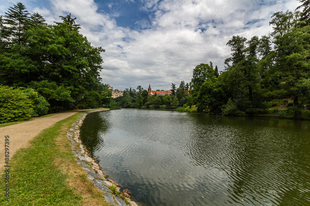 Fototapeta premium Park Pruhonice near Prague, Czech Republic 