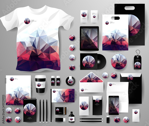 Abstract  business set. Corporate identity templates