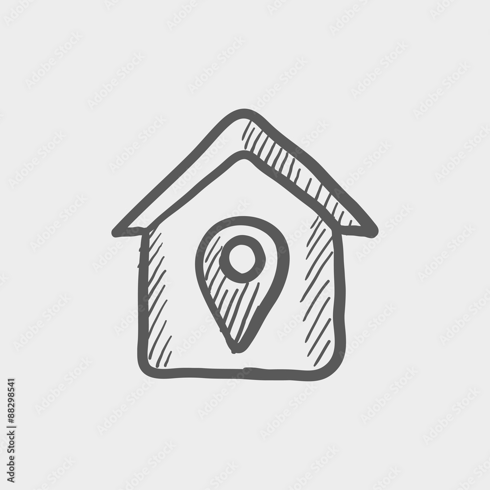 Location of the house sketch icon