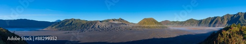 View of Active Volcano In East Java Indonesia
